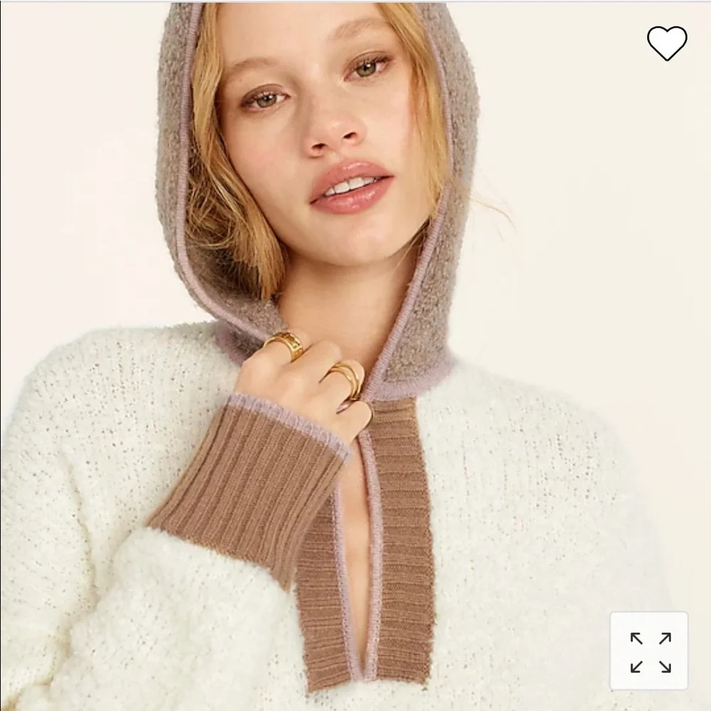 J.Crew Colorblock sweater-hoodie